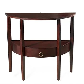 Amazon.com: Mid-Century Modern Half Moon Wood 4 Legs Console